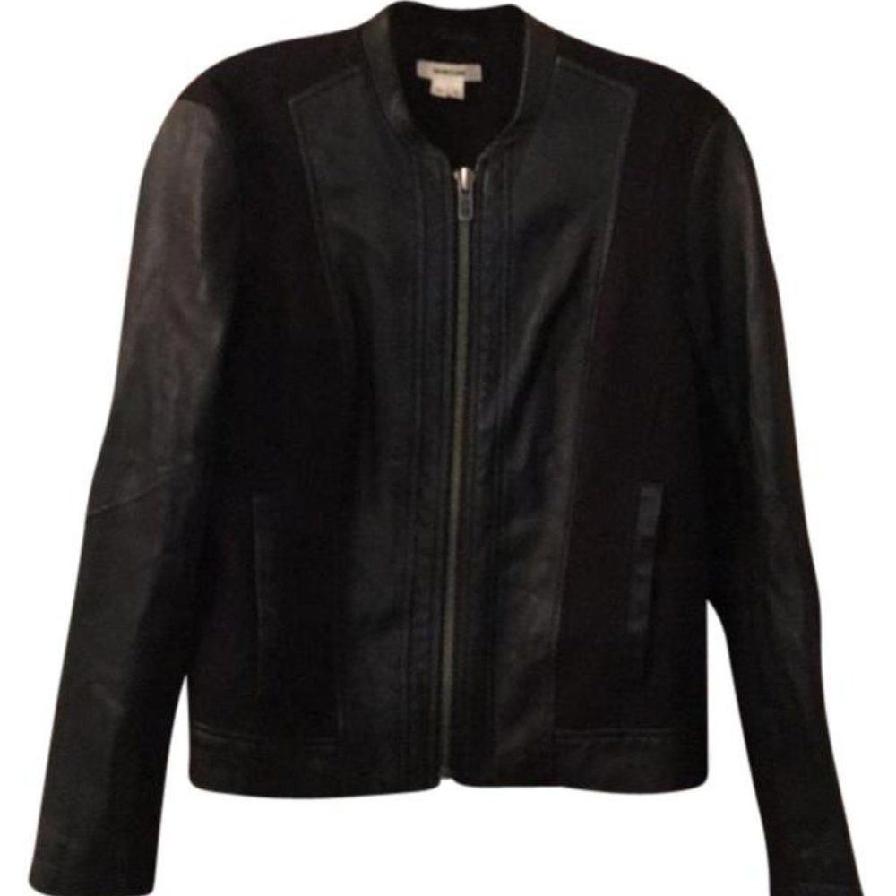 Leather + Fabric Jacket